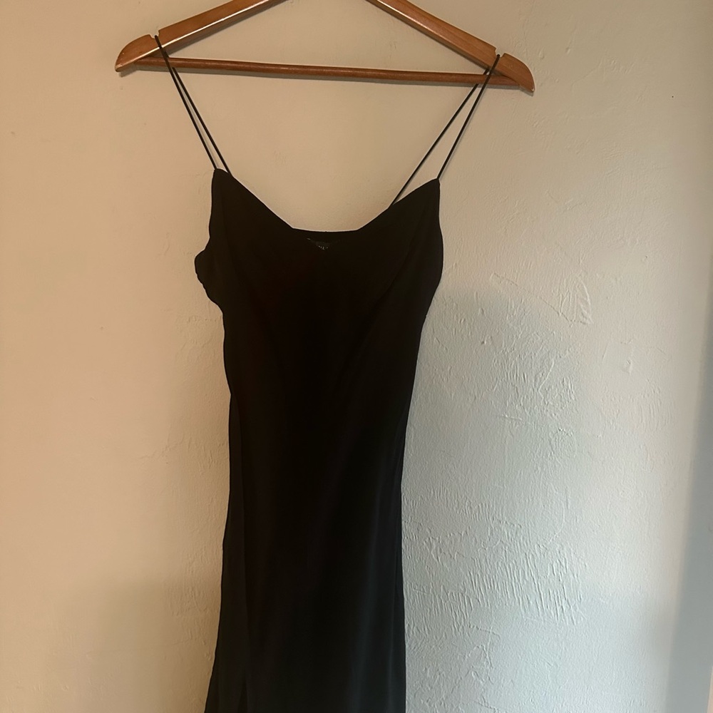Kendall & Kylie Black Spaghetti Strap Slip Dress